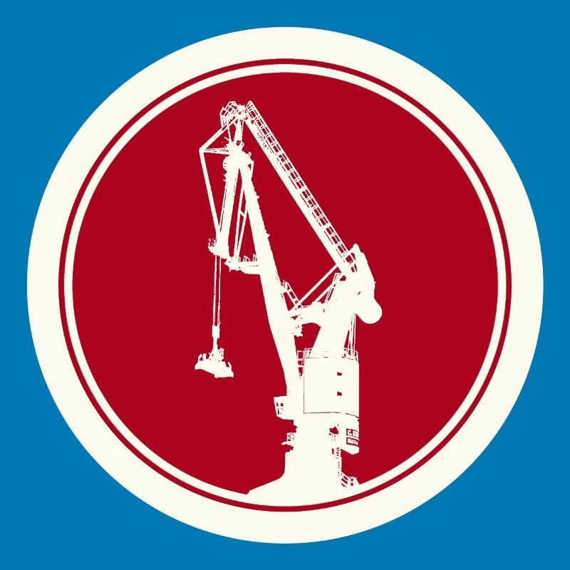 Harbour Crane Silhouette 04