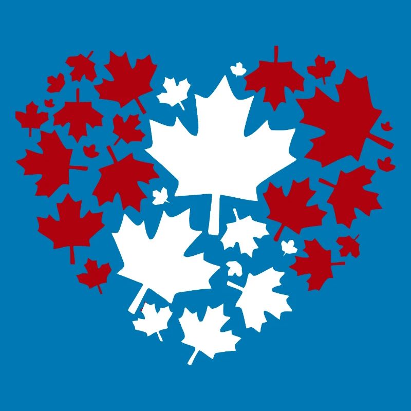 Maple Leaf Heart Pattern