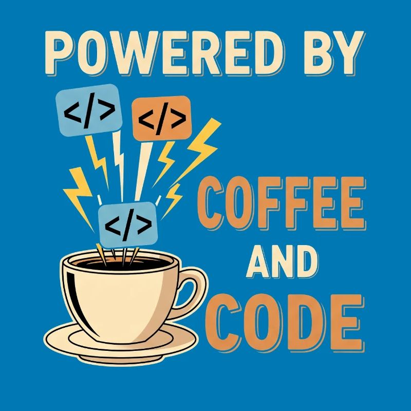 Programmer Coffee Motif Design