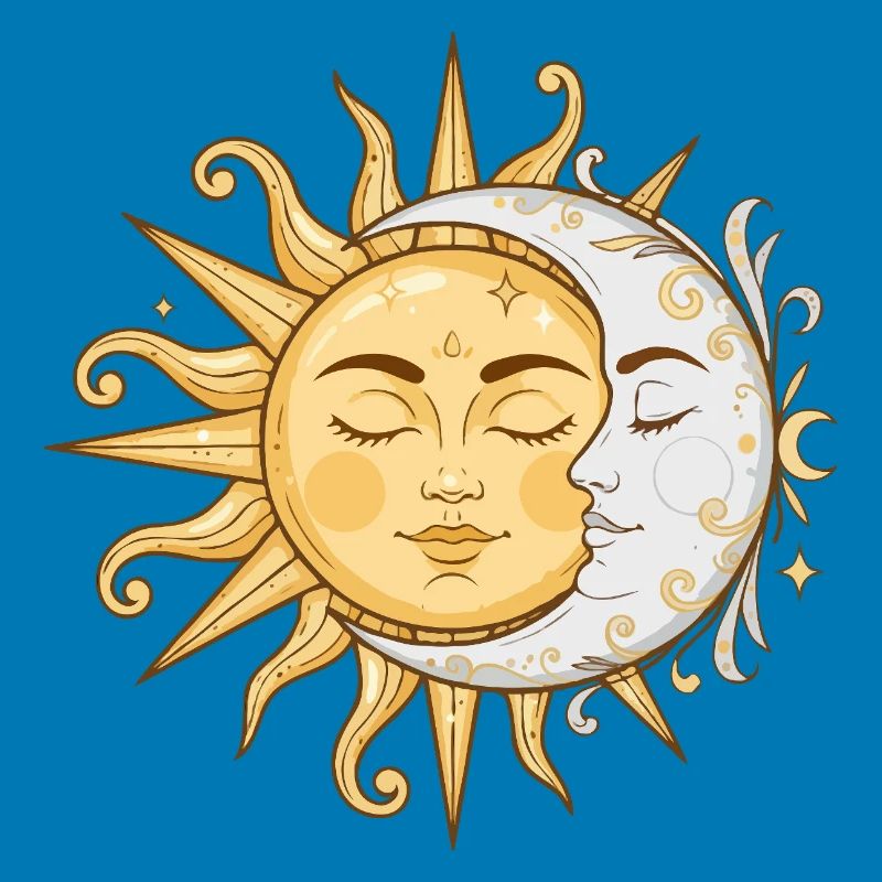 Sun and Moon Faces
