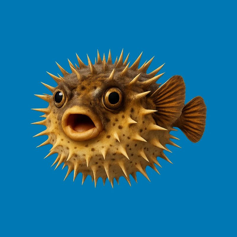 Spiny Fish Underwater Pattern