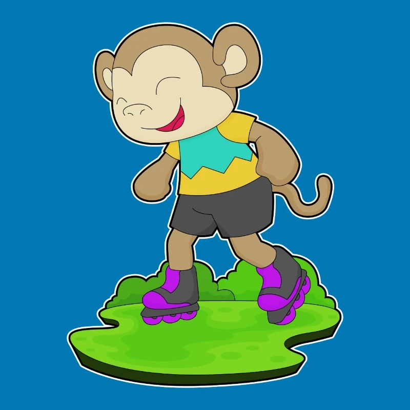 Monkey inline skating inline skates sport