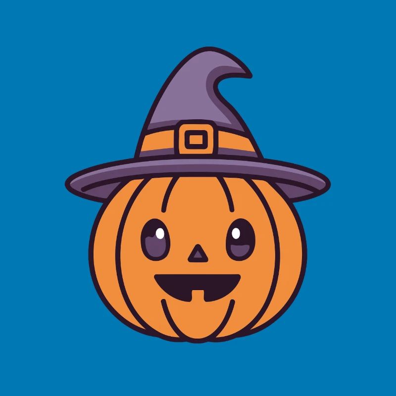Pumpkin Witch in Hat