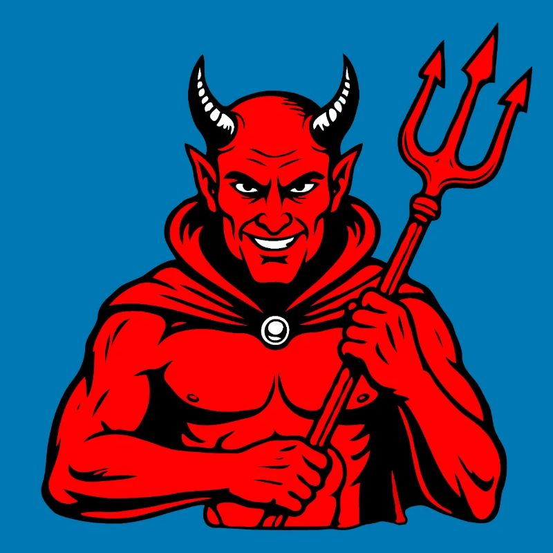Devil Trident Satan Hell Evil Horns Horror