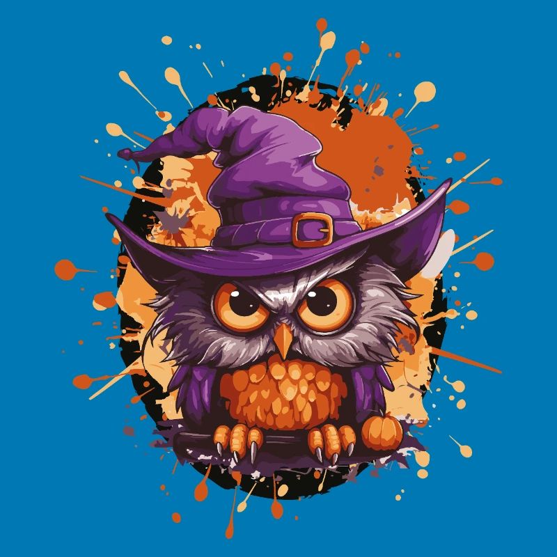 Owl Magic with Witch Hat