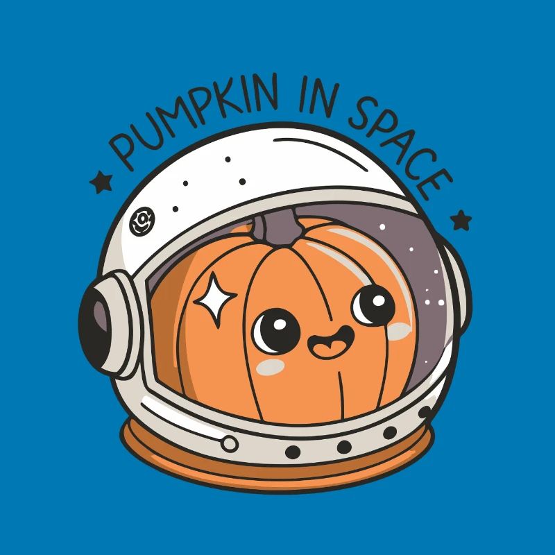 Pumpkin Astronaut in Space