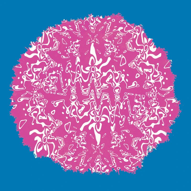 Circle Rose Pink Pattern