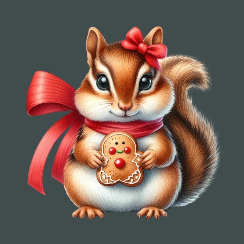 Ingwer-Eichhörnchen mit Keks