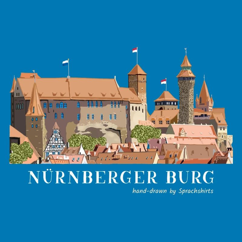 Nuremberg Castle Hand Drawing