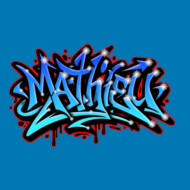 Mathieu Graffiti Neon Printable on Textile