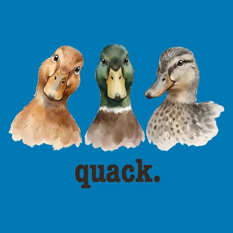 Duck Quacking Funny Duck Lover Croaking