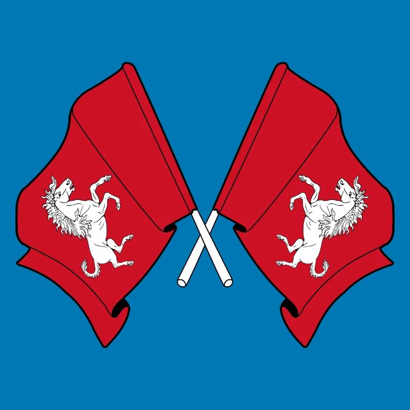 Two crossed flags Kent