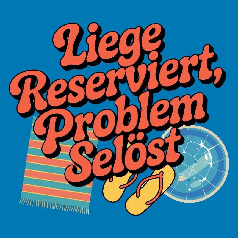 Lounger Reserved Problem solves funny beach