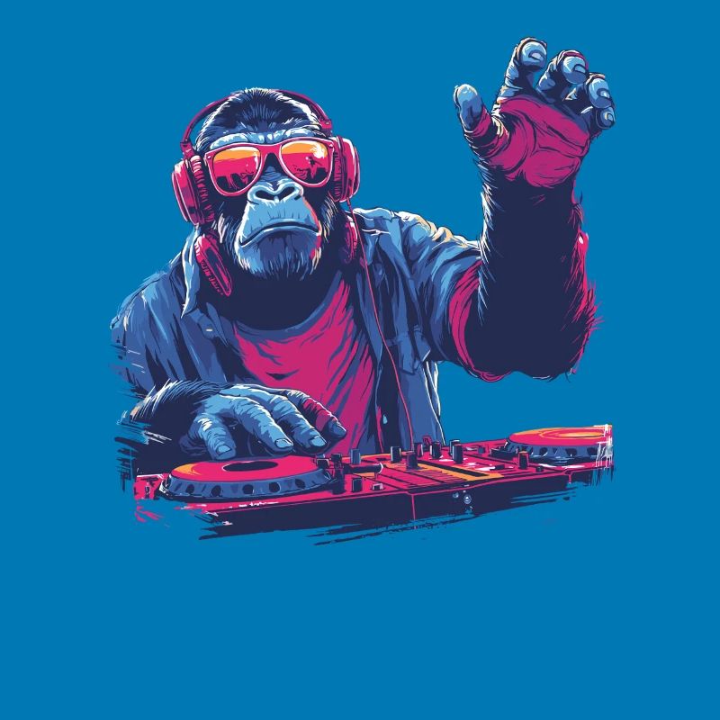 Cool DJ monkey