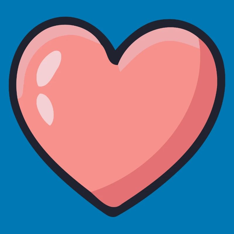 Graphic Rosé Heart
