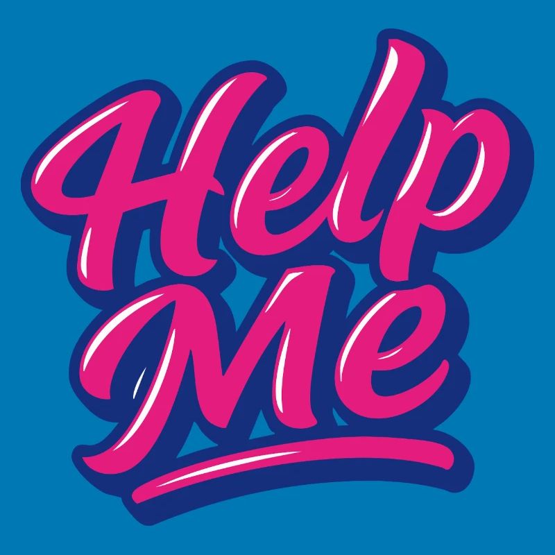 Help Me Neon Script