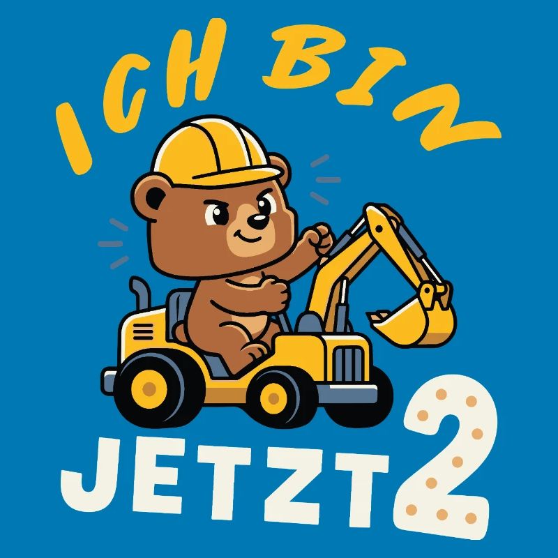 I'm Now 2 – Bear Excavator Construction Worker Design