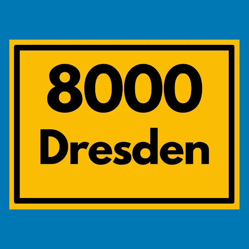 OLD POSTCODE POSTCODE RETRO 8000 DRESDEN ELBE