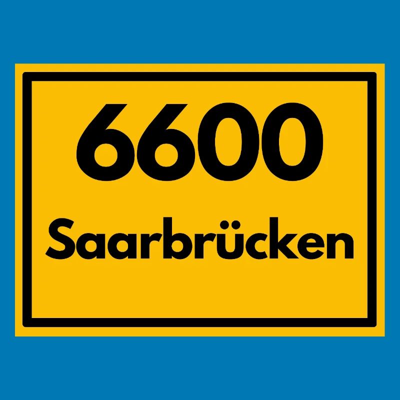 OLD POSTCODE POSTCODE RETRO 6600 SAARBRÜCKEN SAAR