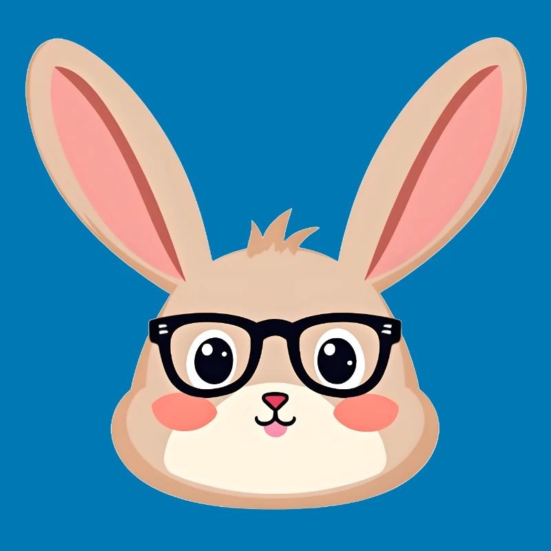 Rabbit with glasses