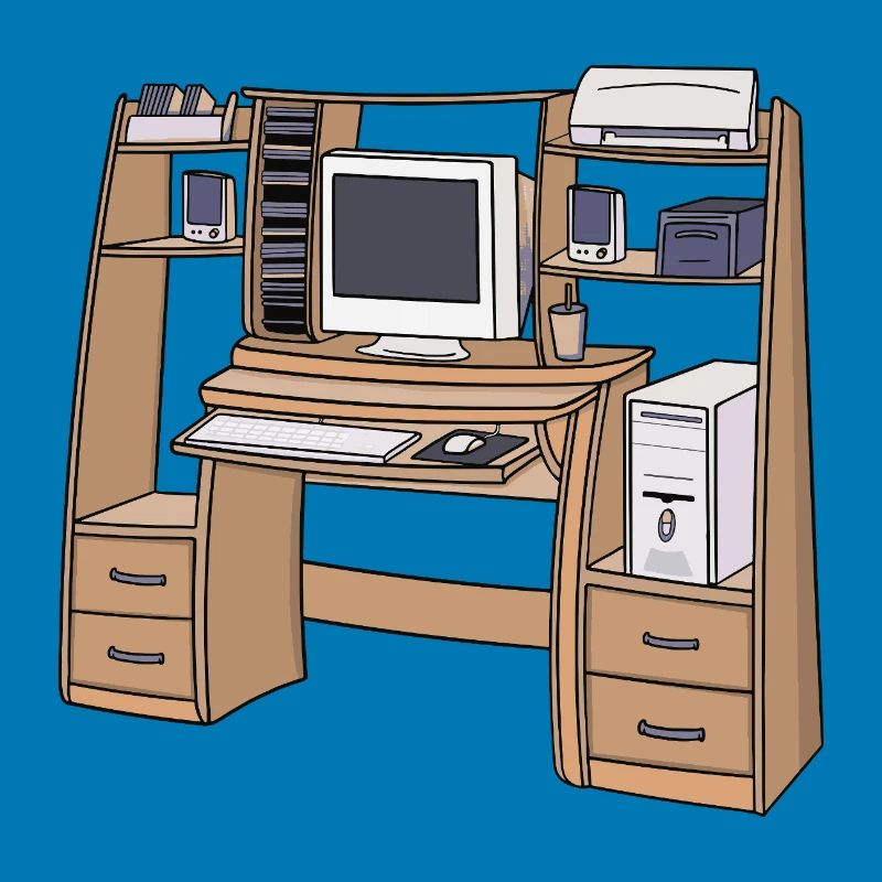Retro Computer Desk Setup 90s 2000s Nostalgic