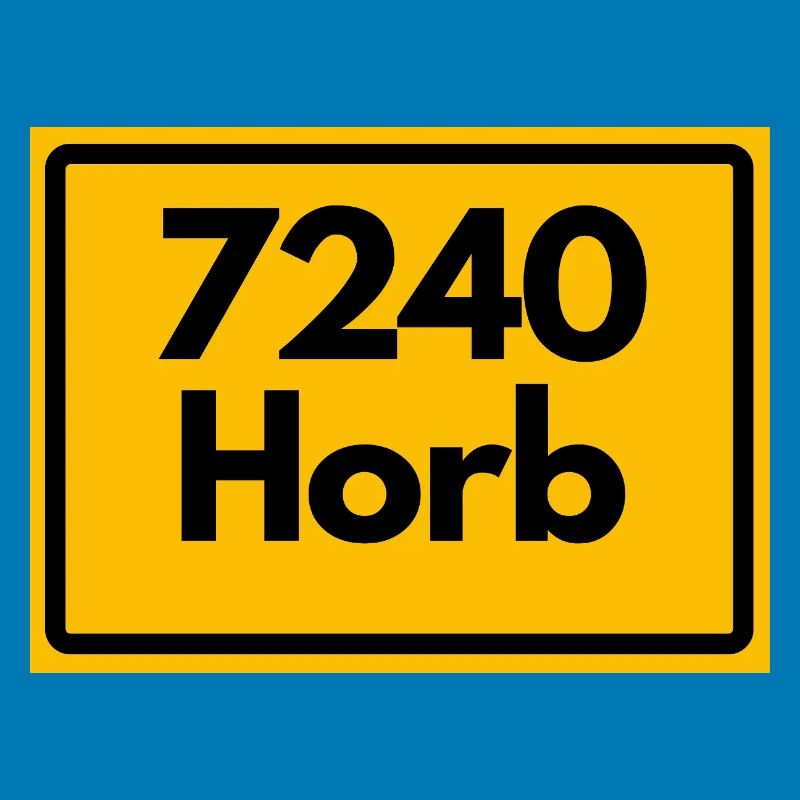 OLD POSTCODE POSTCODE RETRO 7240 HORB HEIMATSTOLZ