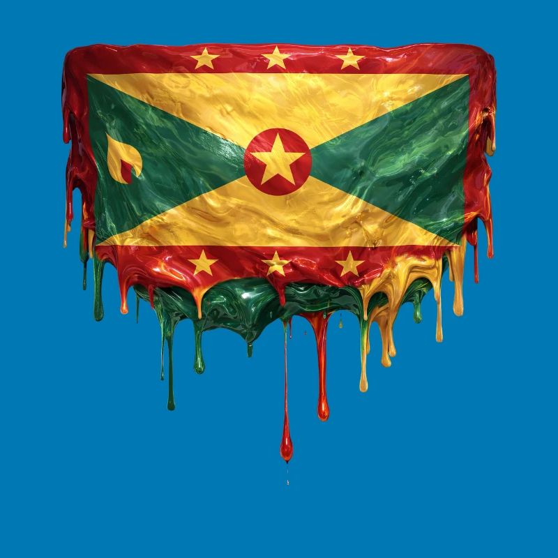 Grenada Dripping Flag