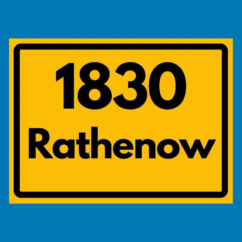 OLD POSTCODE ZIP CODE RETRO 1830 RATHENOW HEIMAT