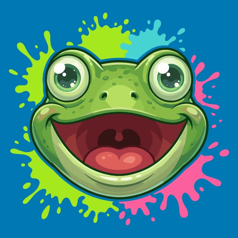 Cheerful Frog Splash