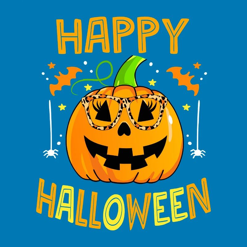 Leopard Pumpkin Glasses Halloween