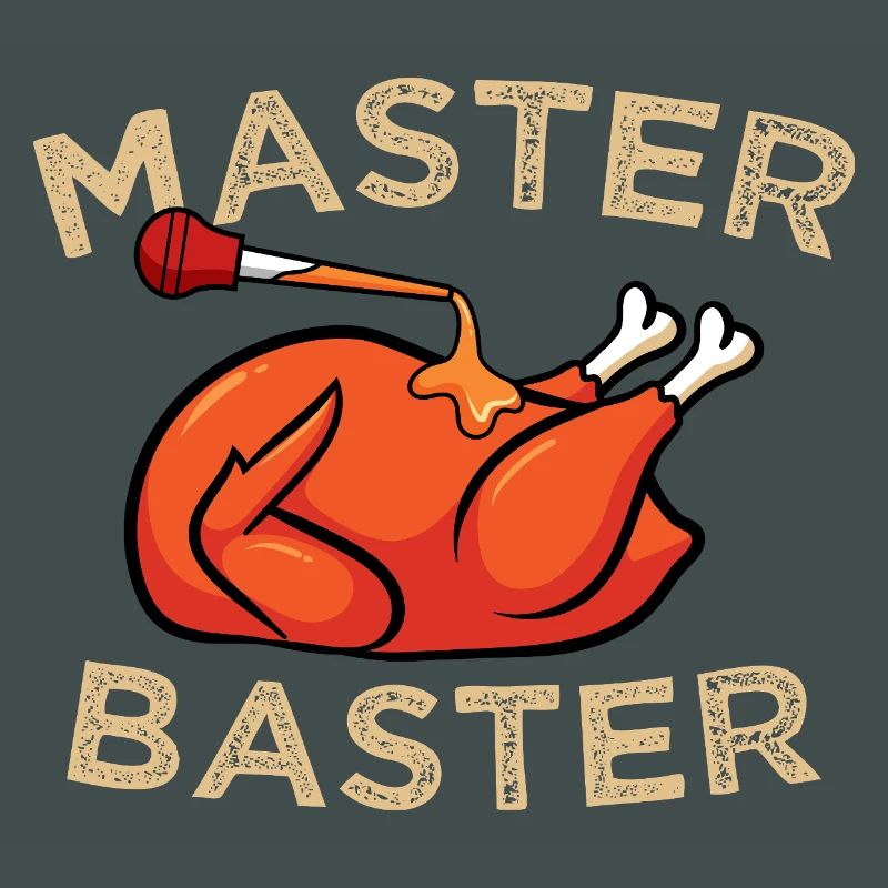 Master Baster Graphique drôle de cuisine BBQ Dinde