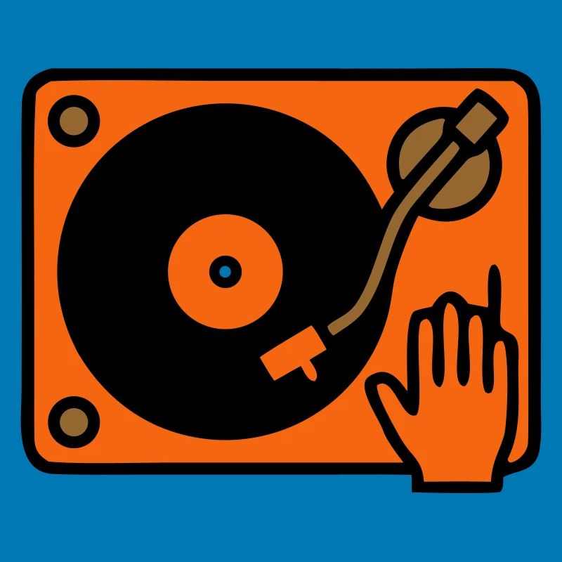 DJ Turntable Hand Scratching