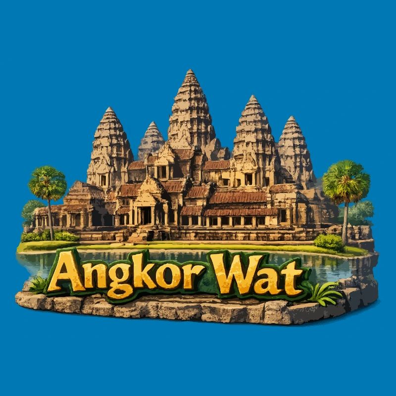 Angkor Wat : complexe du temple aux couleurs du sable