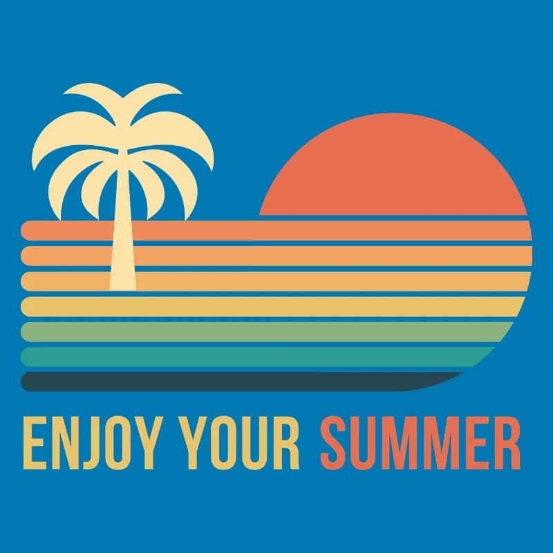 Sunset Retro Palm Tree