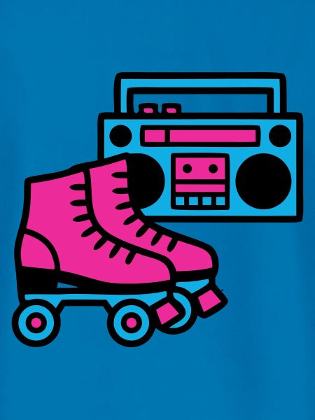 Rollschuhe Boombox 80er Retro
