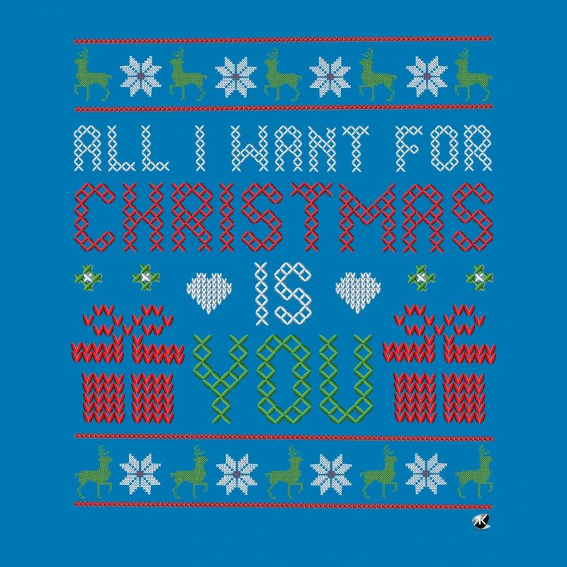 Weihnachtskreuzstich Abbildung mit Inschrift