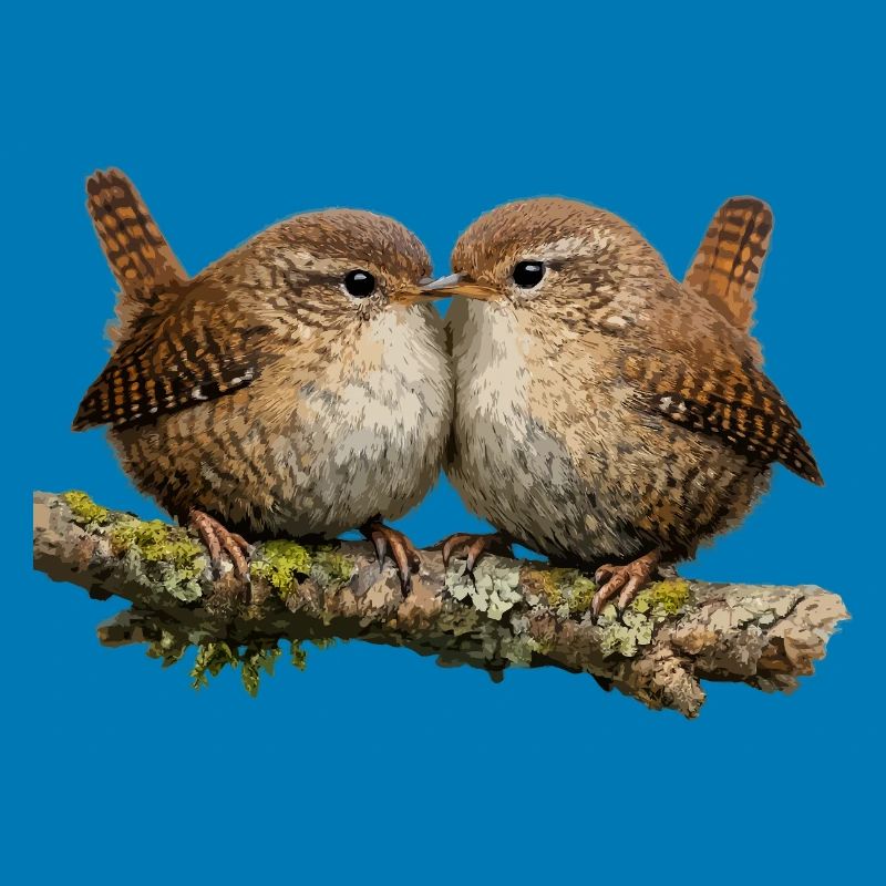 Wrens on Stem