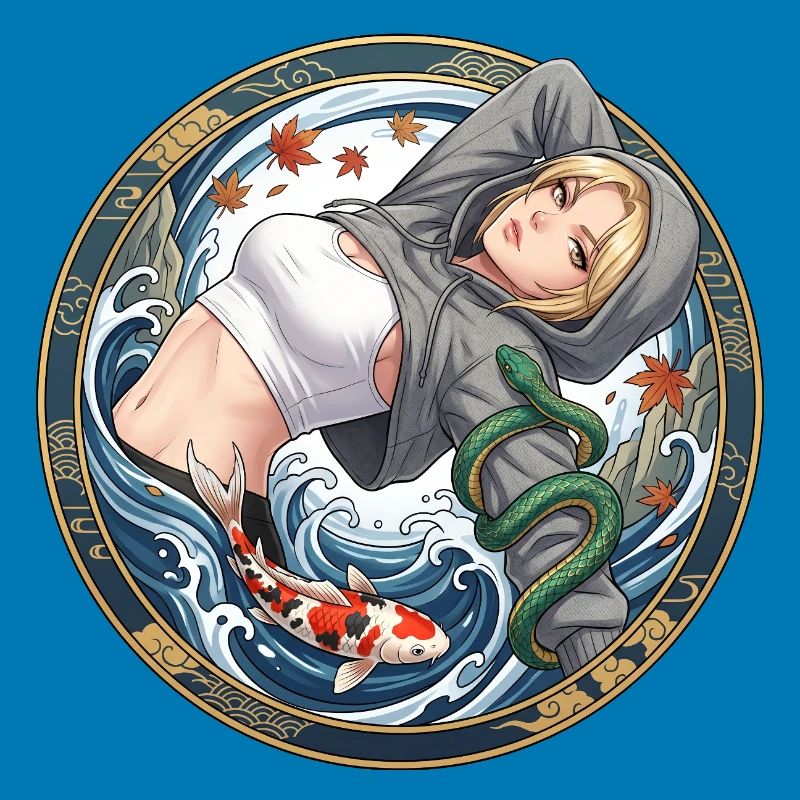 Sweat à capuche Wave Queen Pull