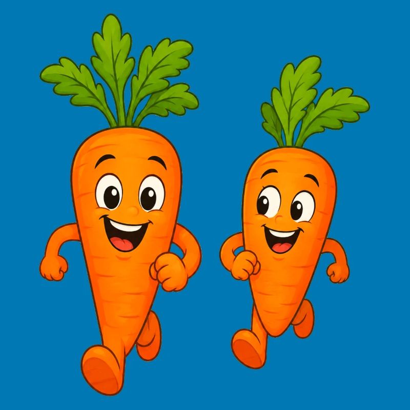 Carrots while jogging