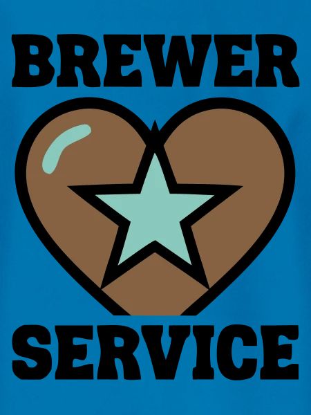 Brewer Service Herz Abzeichen