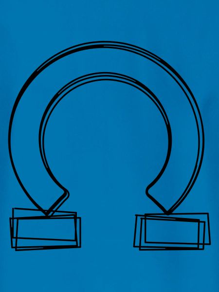 Griechischer Buchstabe Omega handgezeichnet