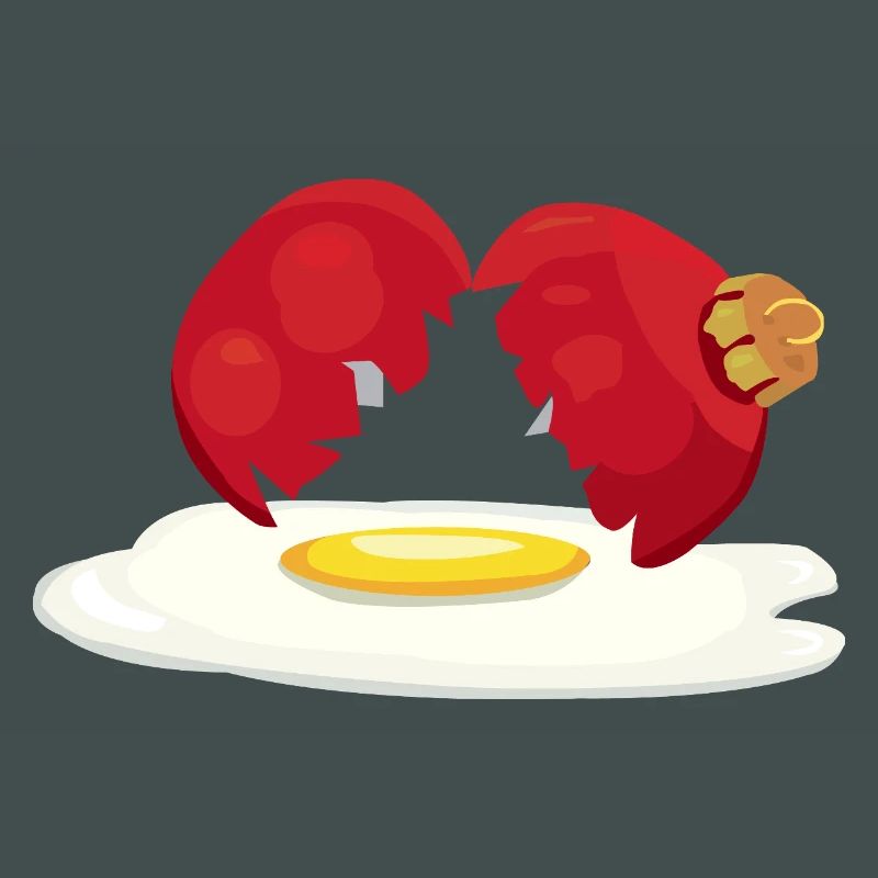 Weihnachtskugel zerbrochenes Ei