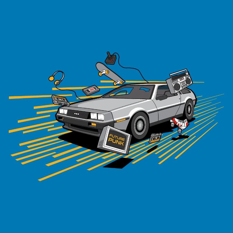 Delorean Oldtimer Youngtimer Retro Future jaune