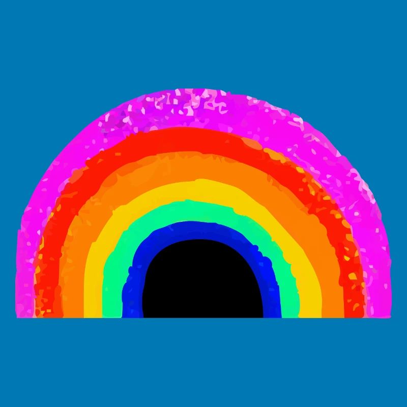 Lebendiger Regenbogenbogen