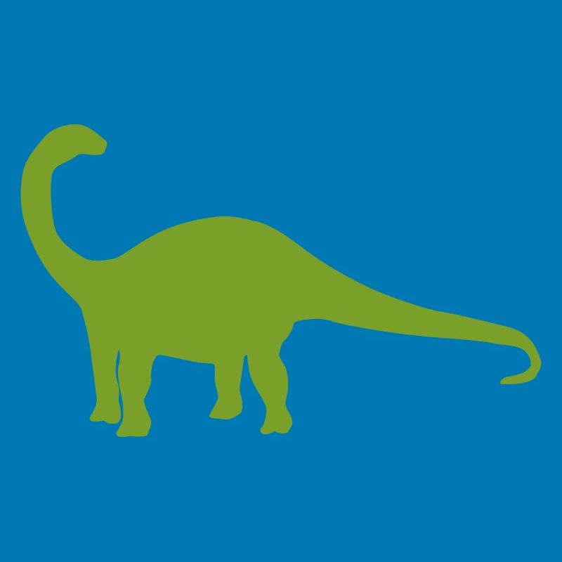 Silhouette de dinosaure vert