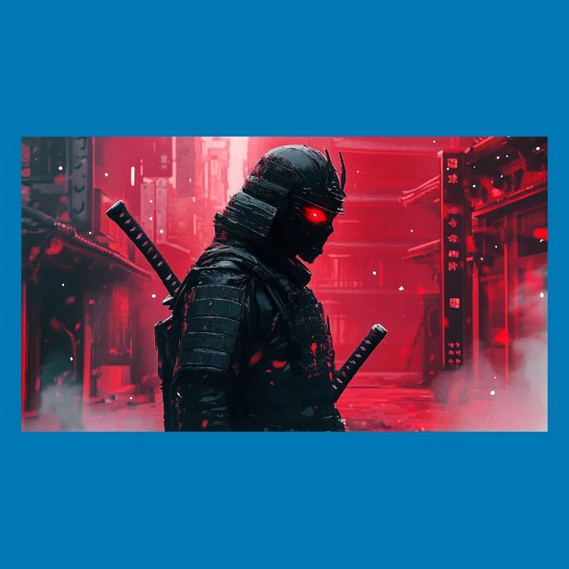Black Futuristic Samurai