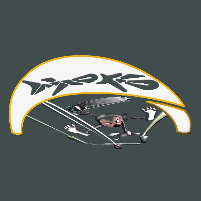 Active kiter with dynamic trajectory