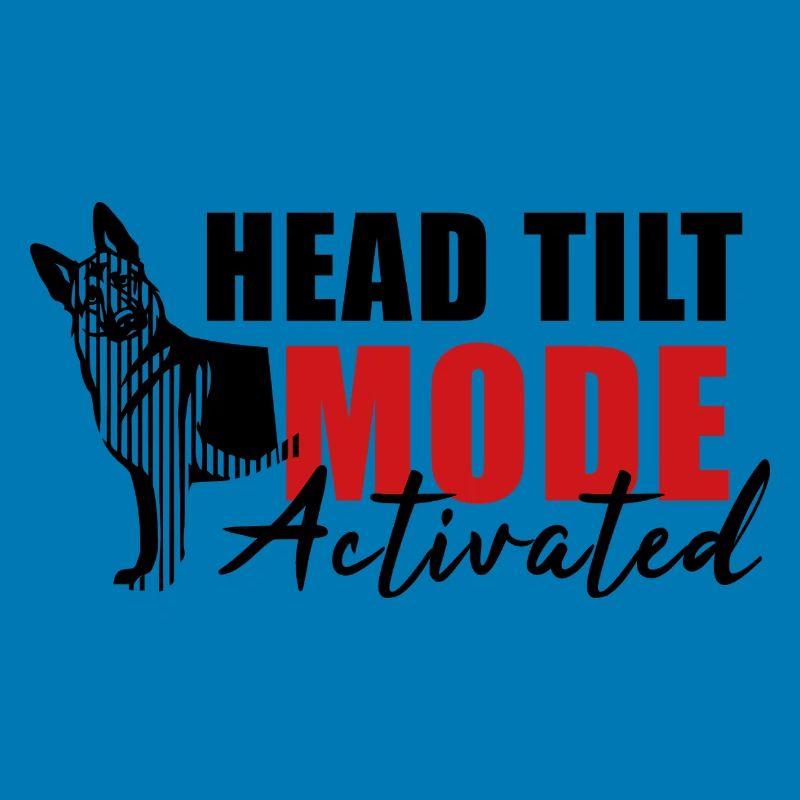 Schäfi Silhouette - Head Tilt linear German Shepherd