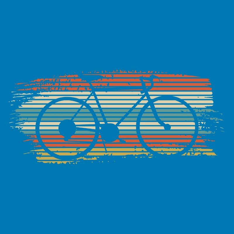 Rainbow Striped Bicycle