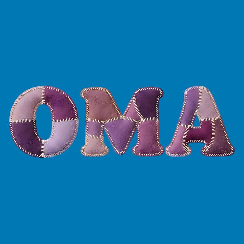 OMA Patchwork Stoff Design Geschenkidee